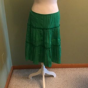 BCBG skirt; flowy knee length